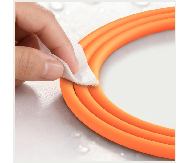 USAMS Kabel 60W 3A Silicone Fast Charging USB-C do USB-C pomarańcz - 1568985 - zdjęcie 10